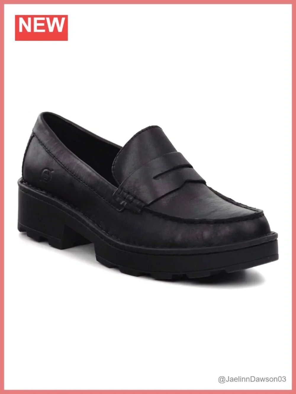 Women's Lace-Up Lug Sole Leather Loafers Slip-Ons